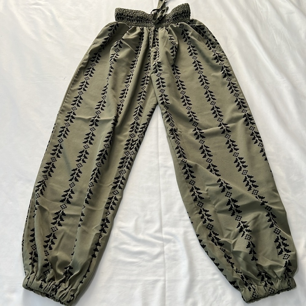 Shein Silky Boho Printed Pants (3 pair) - Picture 2 of 7